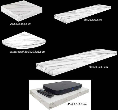 White marble effect - white,