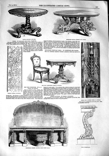 Old antique print 1851 - antique,