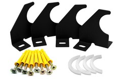 B&Z Universal Vertical Designer Radiator Wall Brackets With Free Fixing Kit