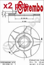 X2 PCS FRONT BRAKE DISC SET LEFT & RIGHT 09.5166.75 BREMBO I