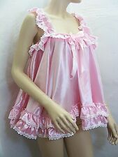 sissy dress ADULT satin babydoll negligee nighty fancy dress maid cosplay CD TV