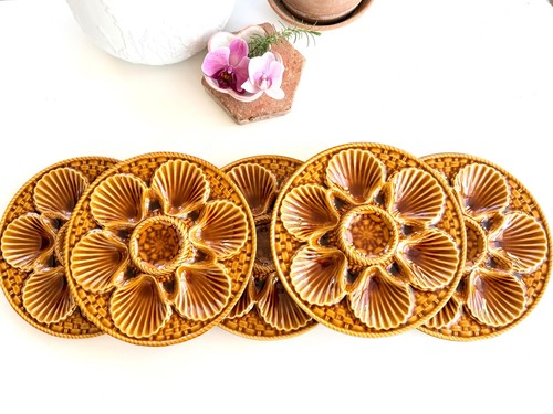 Vintage french oyster plate - french,