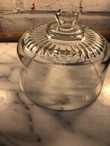 Clear glass cheese cake dome - glass,