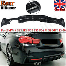 GLOSS BLACK PERFORMANCE REAR DIFFUSER FOR BMW 4 SERIES F32 F33 F36 M SPORT 14-20
