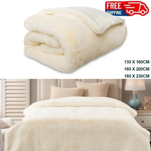 Faux fur fleece blanket - faux, sofa