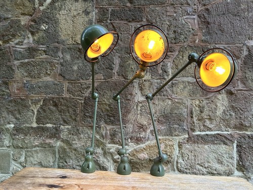 Dark green jielde - green, vintage