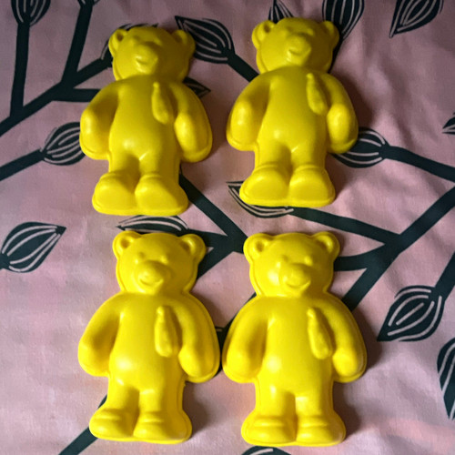 Yellow teddy bear - teddy,