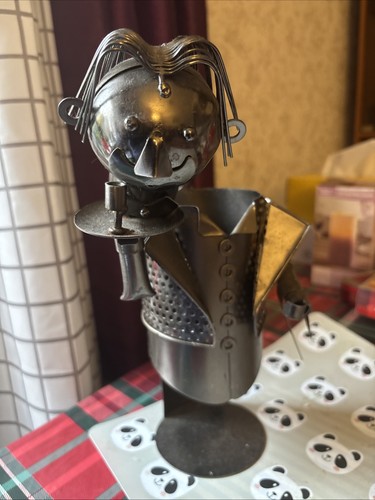 Metal wine bottle holder - bottle, stand