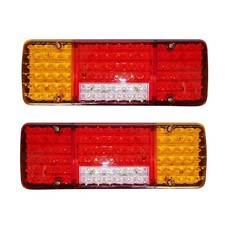2x 24V LED Rear Tail Lights Lamps Chassis Caravan Camper Truck Trailer Bus Van