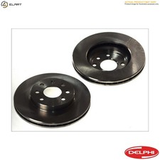 2x BRAKE DISC BG2081 FOR
