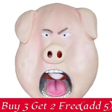 Pig Mask Cartoon Funny Halloween Costume Prop For Cosplay And Party