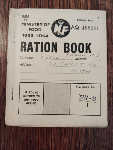 Ration book for - 📚,