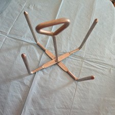 Vintage Aluminum 4 Prong Folding Baked Potato Spikes Oven Rack Taiwan