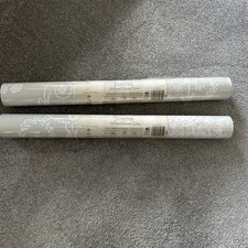 Laura Ashley Josette White/Dove Grey Wallpaper : 2 Rolls For £47. 