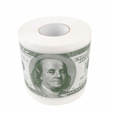 Funny Novelty US Dollar Toilet Paper $100 Money Tissue Paper Gift
