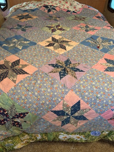 Vintage 1800 star quilt - star,