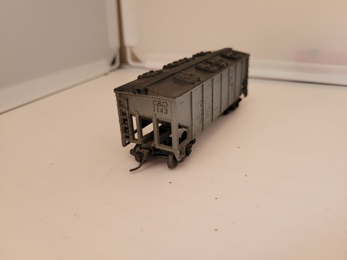 Scale grain car chesapeake - h0,