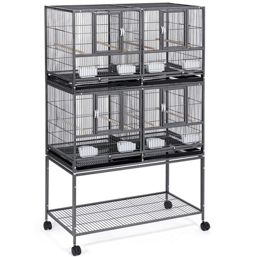 Wide bird cage divided breeder - cage,