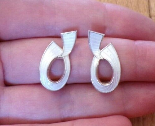 Sterling silver enamel - silver, ivar