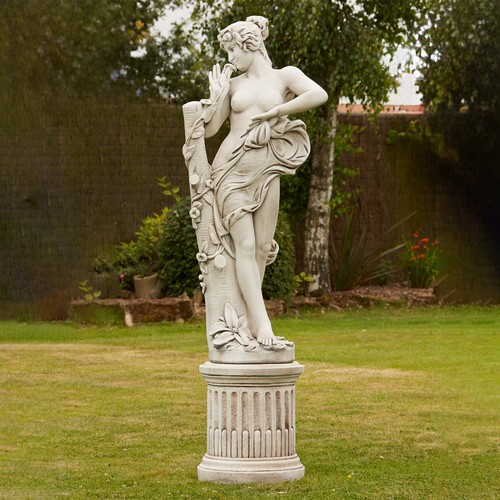 Aimee nude stone garden statue - stone,