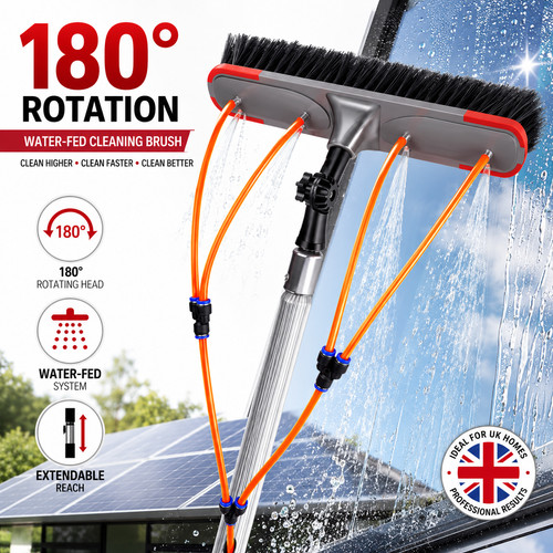 Telescopic water fed window - fed,
