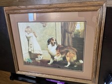 A Special Pleader Vintage Print Framed Wall Art Charles Burton Barber 19x23”