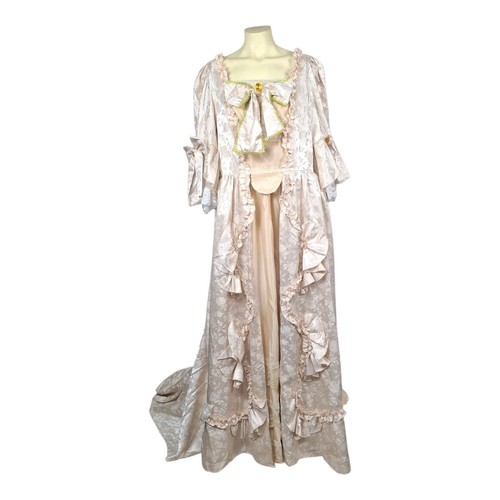 Vtg style rococo jacquard gown - style,