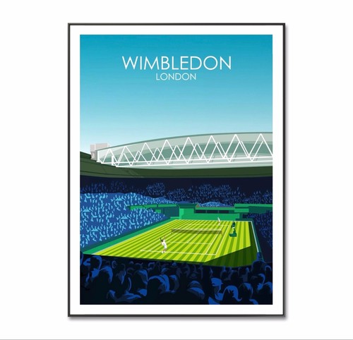 Wimbledon tennis poster - tennis,