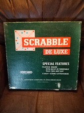 Scrabble de Luxe Vintage Board Game 70s Spears Games Complete VGC for Age