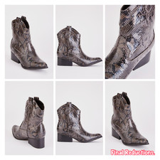 SALE BLACK SNAKE-SKIN PRINT