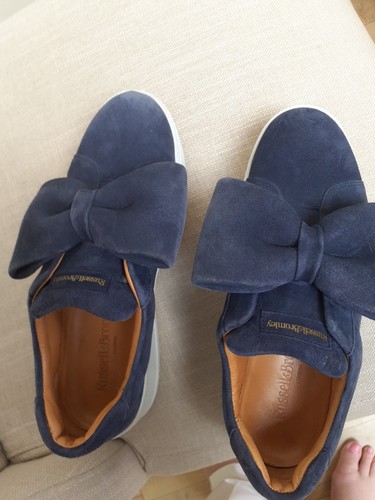 Ladies navy suede russell - ladies, &