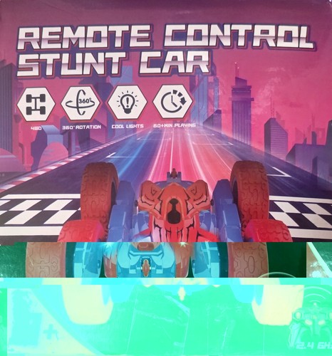 Spiderman stunt car remote - car,