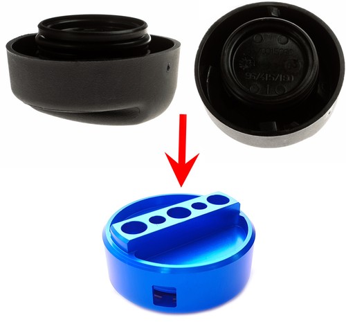 Aluminium engine oil cap dv6 - engine,