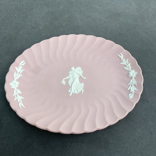 Wedgwood pink jasper plate - pink,