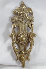 English Rose Door Knocker Very Heavy Brass  23cm Great Look Country Garden Style
