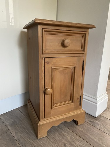 Vintage solid pine - pine, bedside