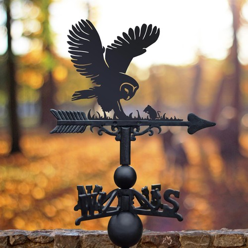 Barn owl iron weathervane - barn,