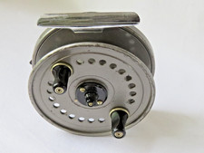 A VINTAGE J W YOUNG 3 3/4" THE SELDEX CENTREPIN FISHING REEL