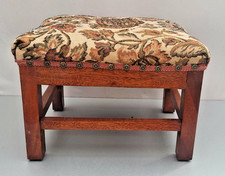 Vintage Needlepoint Footstool