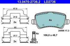 Brake pads 13.0470-2736.2 ATE