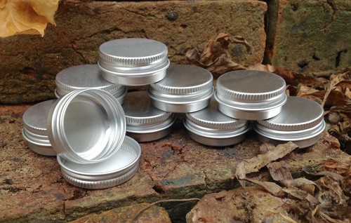 Round metal tin 15ml lip - tin,