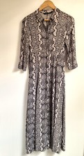 Zara Dress Size S Snake Print