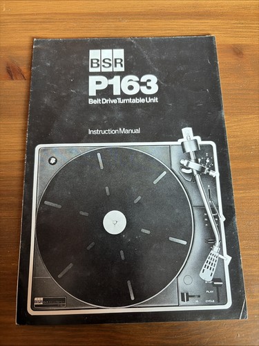 P163 bsr turntable - record, deck