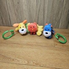 Vintage Mothercare Pram Toy Car Seat Pushchair Soft Toy Novelty Old Cat Dog 