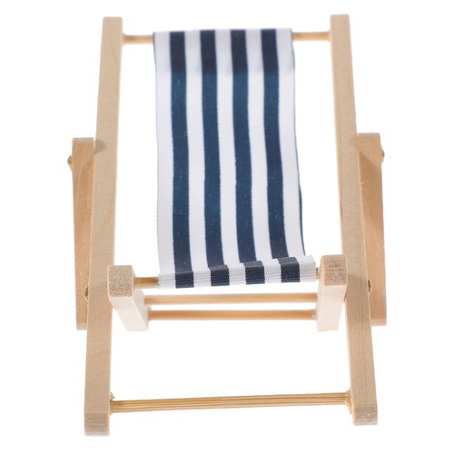 Miniature deck chair wooden - miniature,