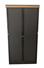 Bisley Black 1.9M Tall Tambour