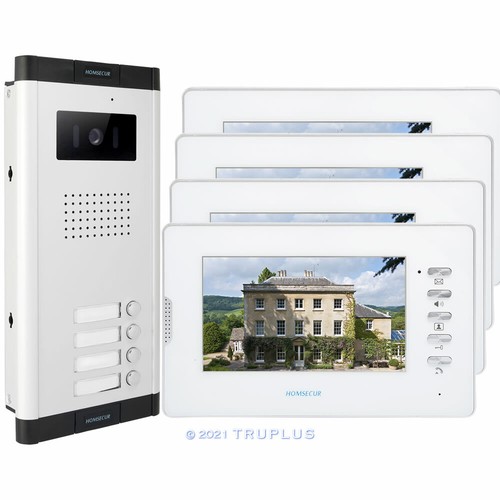 Flat door entry - 4-flat, intercom