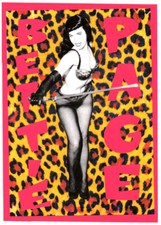BETTIE PAGE POSTER. A3. Betty Page, Pin up, Burlesque.