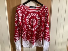 Ladies Desigual Red and White
