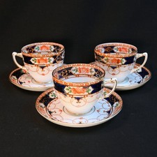Wetley China 3 Cups & Saucers